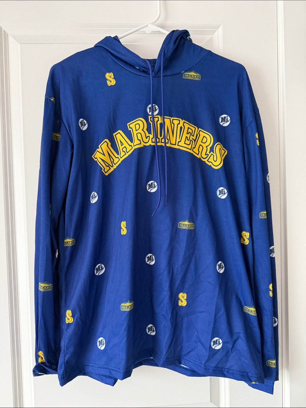 Seattle Mariners Blue Crewneck long sleeve Hoodie unisex
